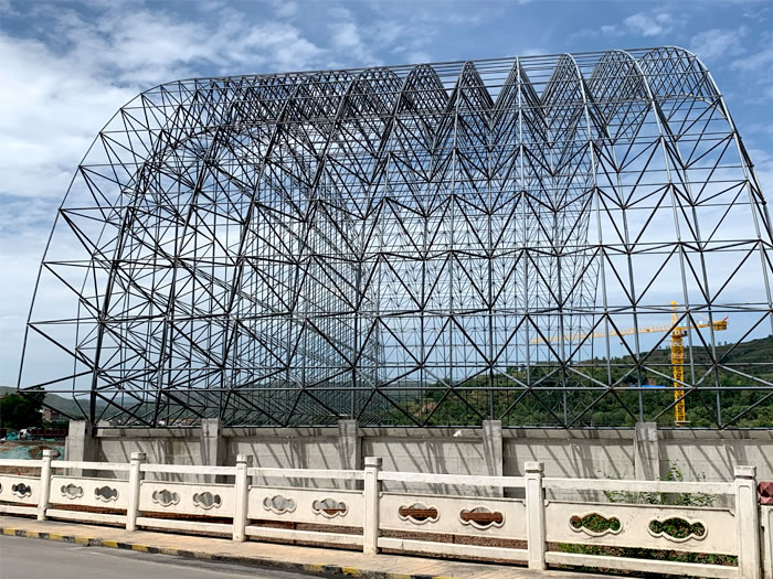 钟祥山寨矿储煤棚网架